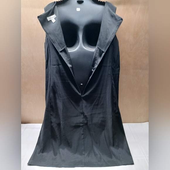 Dressbarn Sleeveless Dress Size 16/Stretch, black,purples/ 3/4 zip - Picture 3 of 11